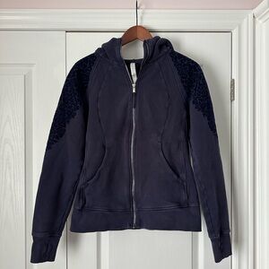 Lululemon scuba Hoodie with Floral Accents